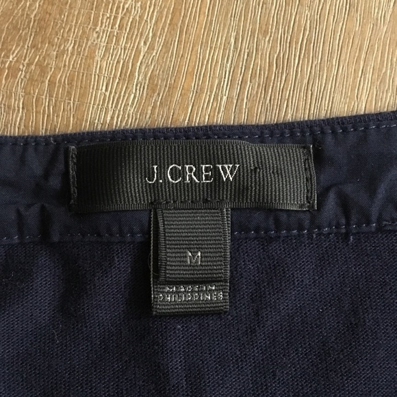 J. Crew navy tie shirt M - Picture 7 of 8